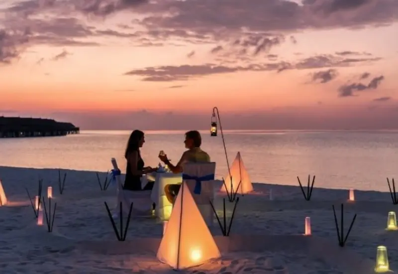Candlelit Beachfront Dinner